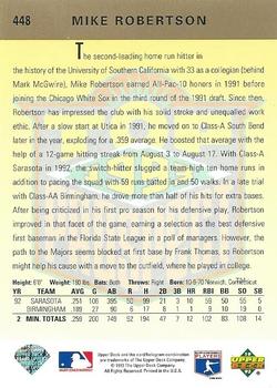 Mike Robertson  baseball card collectible - Main Image 2