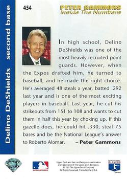 Delino DeShields  baseball card collectible - Main Image 2