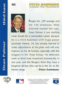 Dean Palmer  baseball card collectible - Main Image 2