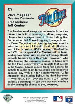 Inaugural Catch (Dave Magadan / Orestes Destrade / Bret Barberie / Jeff Conine)  baseball card collectible - Main Image 2