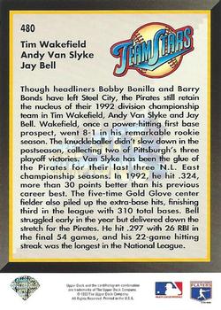 Steel City Champions (Tim Wakefield / Andy Van Slyke / Jay Bell)  baseball card collectible - Main Image 2