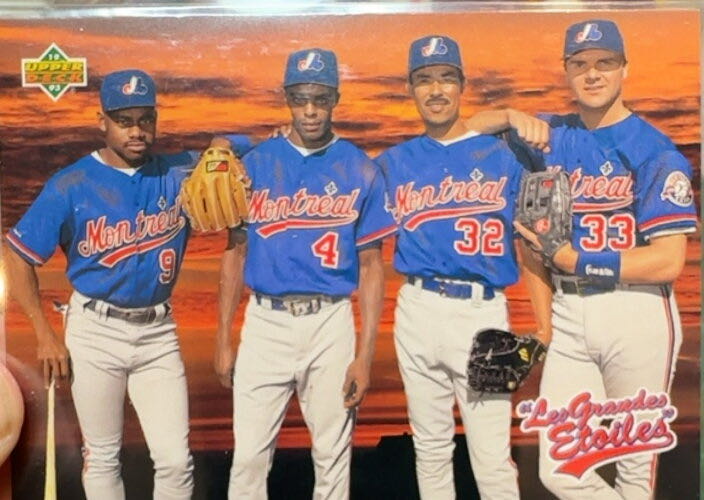 Les Grandes Etoiles (Marquis Grissom / Delino DeShields / Dennis Martinez / Larry Walker)  baseball card collectible - Main Image 3