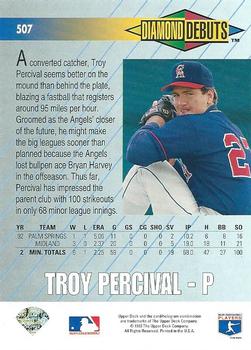 Troy Percival  baseball card collectible - Main Image 2