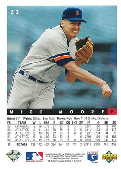Mike Moore  baseball card collectible - Main Image 2