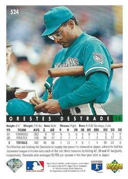 Orestes Destrade  baseball card collectible - Main Image 2