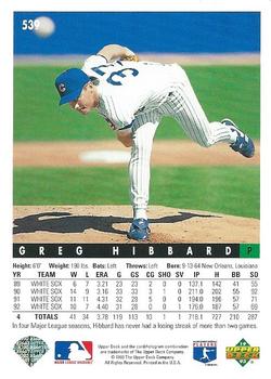 Greg Hibbard  baseball card collectible - Main Image 2