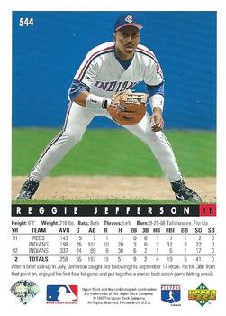 Reggie Jefferson  baseball card collectible - Main Image 2