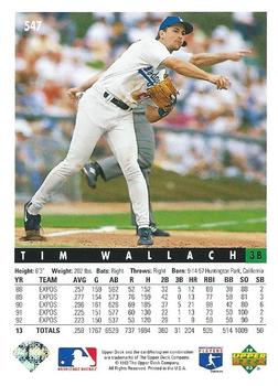 Tim Wallach  baseball card collectible - Main Image 2