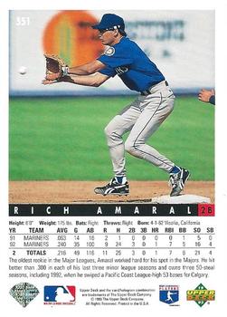 Rich Amaral  baseball card collectible - Main Image 2