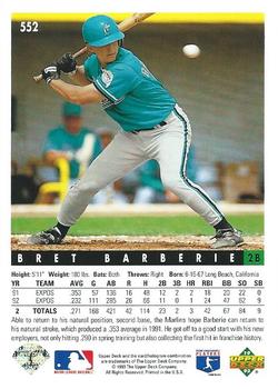 Bret Barberie  baseball card collectible - Main Image 2