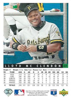 Lloyd McClendon  baseball card collectible - Main Image 2