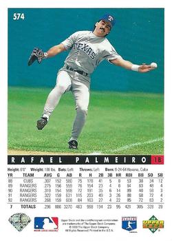 Rafael Palmeiro  baseball card collectible - Main Image 2