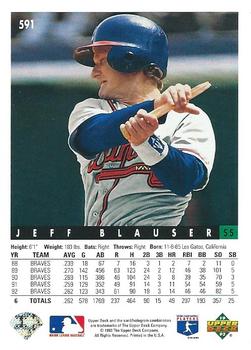 Jeff Blauser  baseball card collectible - Main Image 2