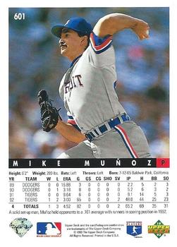 Mike Munoz  baseball card collectible - Main Image 2