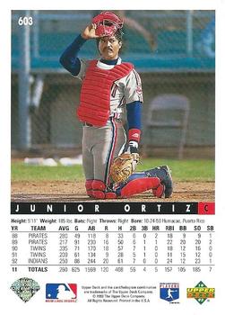 Junior Ortiz  baseball card collectible - Main Image 2