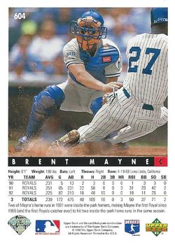 Brent Mayne  baseball card collectible - Main Image 2