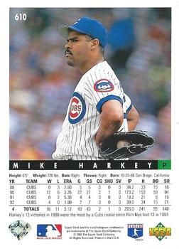 Mike Harkey  baseball card collectible - Main Image 2