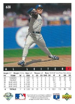 Al Leiter  baseball card collectible - Main Image 2