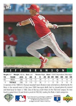 Jeff Branson  baseball card collectible - Main Image 2