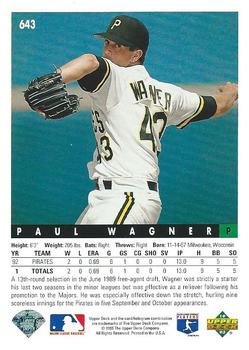 Paul Wagner  baseball card collectible - Main Image 2