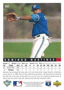 Domingo Martinez  baseball card collectible - Main Image 2