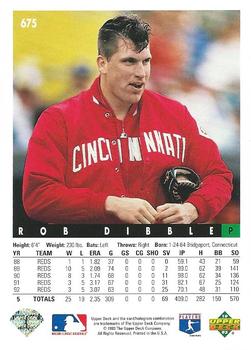 Rob Dibble  baseball card collectible - Main Image 2