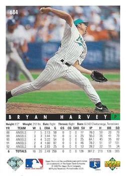 Bryan Harvey  baseball card collectible - Main Image 2