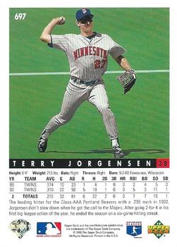 Terry Jorgensen  baseball card collectible - Main Image 2