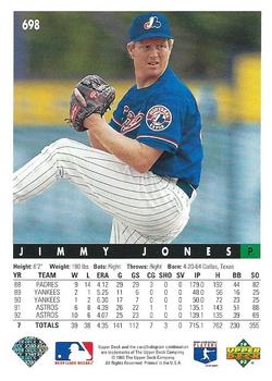 Jimmy Jones  baseball card collectible - Main Image 2