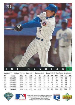 Joe Orsulak  baseball card collectible - Main Image 2