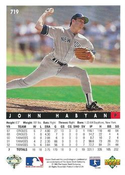 John Habyan  baseball card collectible - Main Image 2