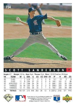 Scott Sanderson  baseball card collectible - Main Image 2