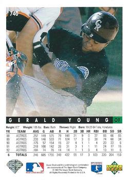 Gerald Young  baseball card collectible - Main Image 2