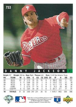 Danny Jackson  baseball card collectible - Main Image 2
