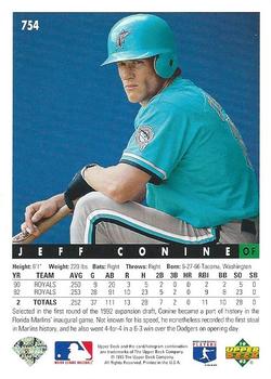 Jeff Conine  baseball card collectible - Main Image 2