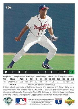 Mike Kelly  baseball card collectible - Main Image 2