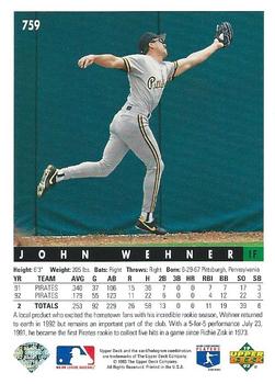 John Wehner  baseball card collectible - Main Image 2