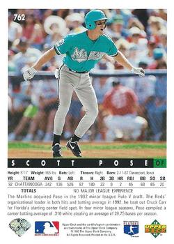 Scott Pose  baseball card collectible - Main Image 2