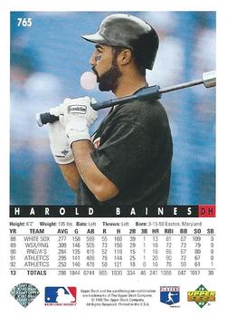 Harold Baines  baseball card collectible - Main Image 2