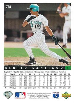 Benito Santiago  baseball card collectible - Main Image 2