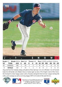 J.T. Snow  baseball card collectible - Main Image 2