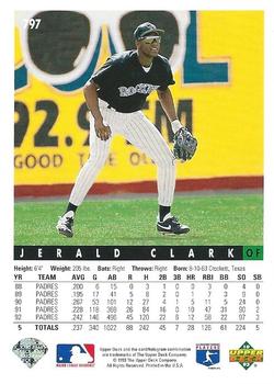 Jerald Clark  baseball card collectible - Main Image 2