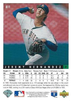 Jeremy Hernandez  baseball card collectible - Main Image 2