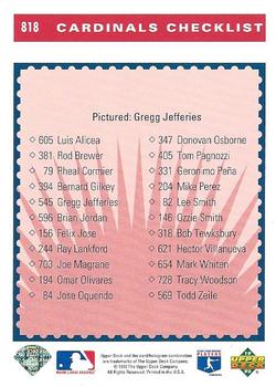 Gregg Jefferies  baseball card collectible - Main Image 2