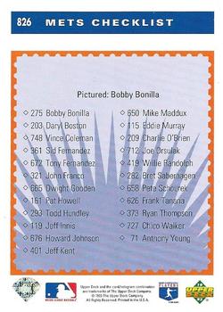 Bobby Bonilla  baseball card collectible - Main Image 2