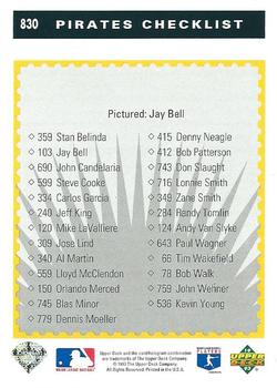 Jay Bell  baseball card collectible - Main Image 2