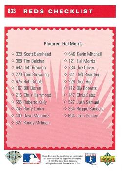 Hal Morris  baseball card collectible - Main Image 2