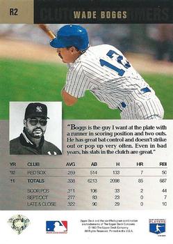 Wade Boggs  baseball card collectible - Main Image 2