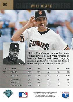 Will Clark  baseball card collectible - Main Image 2