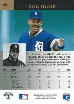 Cecil Fielder  baseball card collectible - Main Image 2
